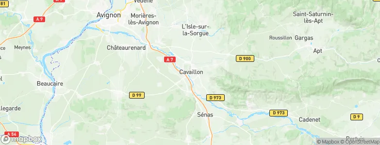 Cavaillon, France Map