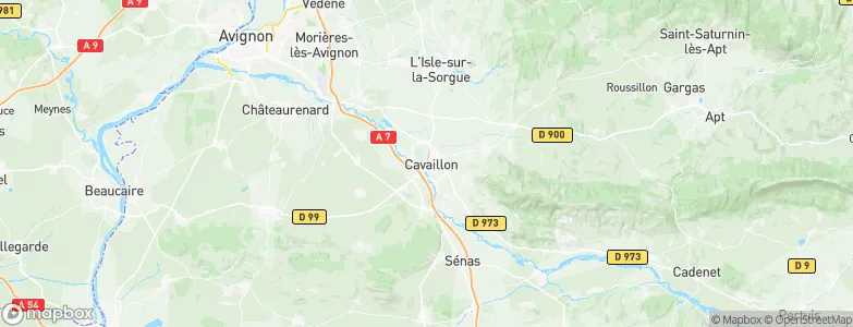 Cavaillon, France Map