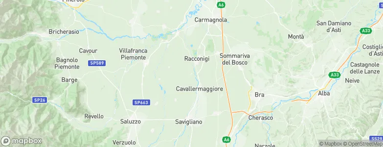 Cavallerleone, Italy Map