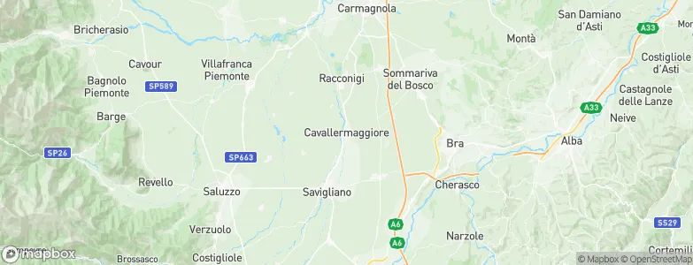 Cavallermaggiore, Italy Map
