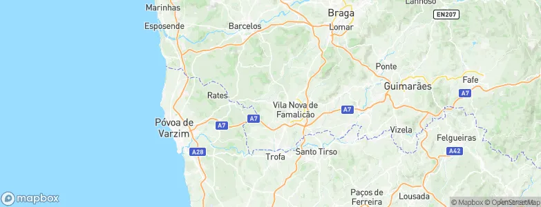 Cavalões, Portugal Map