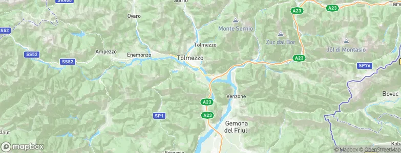 Cavazzo Carnico, Italy Map