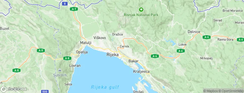 Čavle, Croatia Map