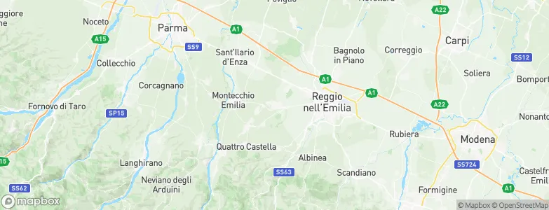 Cavriago, Italy Map