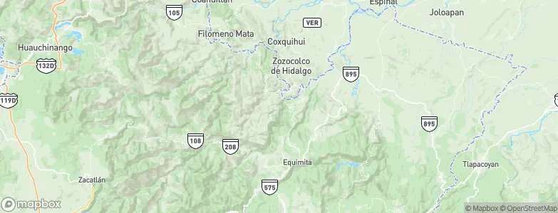 Caxhuacán, Mexico Map