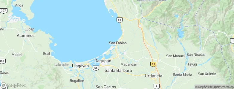 Cayanga, Philippines Map