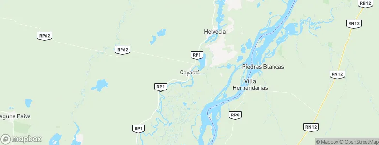 Cayastá, Argentina Map