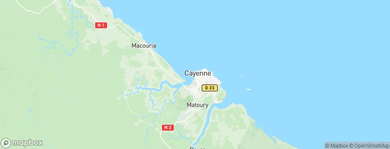 Cayenne, French Guiana Map
