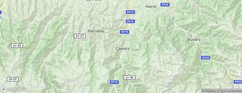 Çaykara, Turkey Map