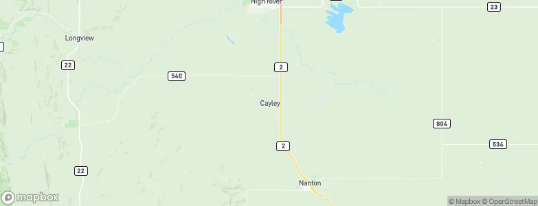 Cayley, Canada Map