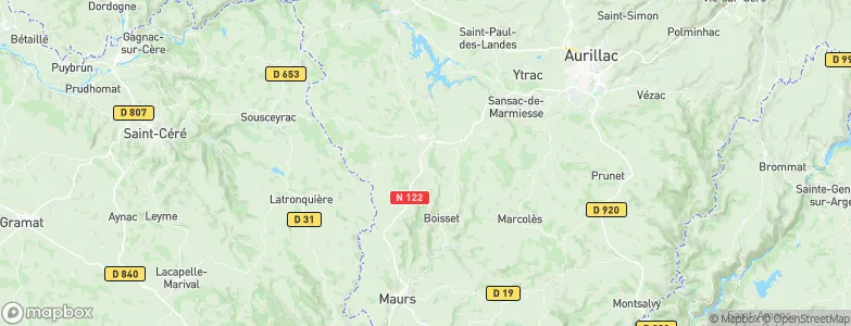 Cayrols, France Map