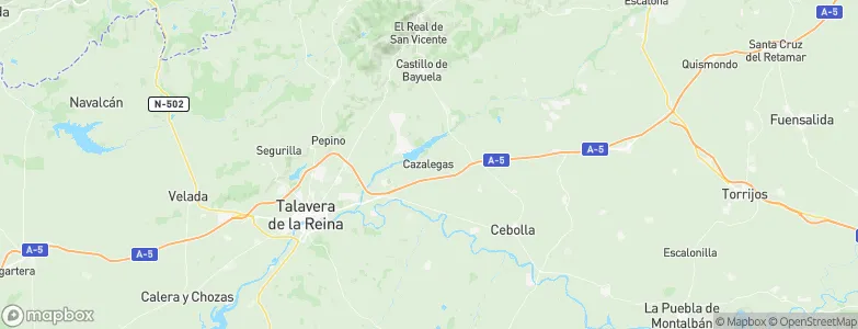 Cazalegas, Spain Map
