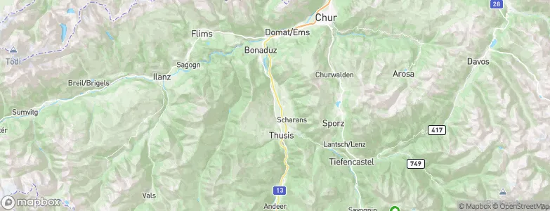 Cazis, Switzerland Map