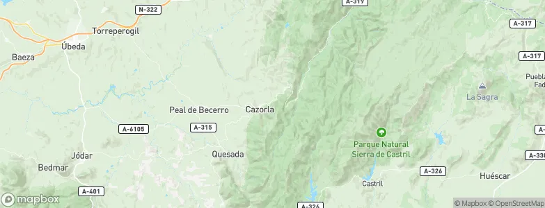 Cazorla, Spain Map