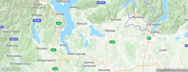 Cazzago Brabbia, Italy Map