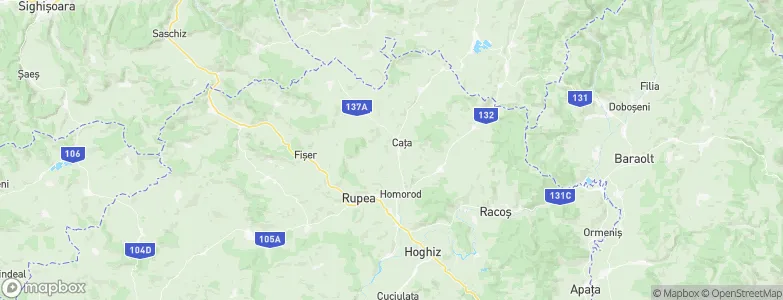 Caţa, Romania Map