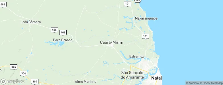 Ceará Mirim, Brazil Map
