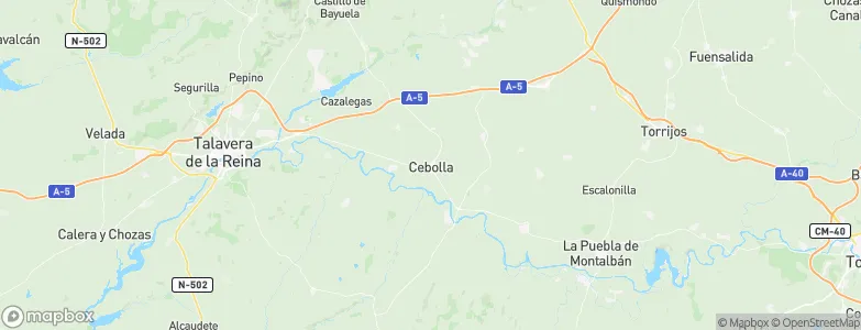 Cebolla, Spain Map