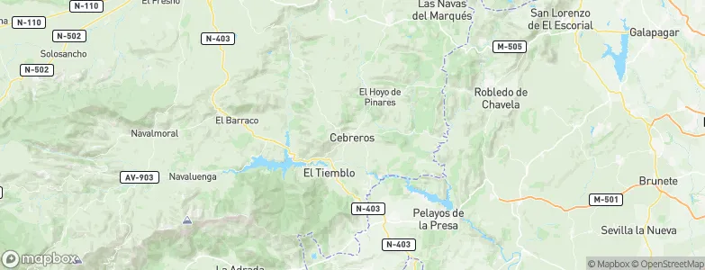 Cebreros, Spain Map