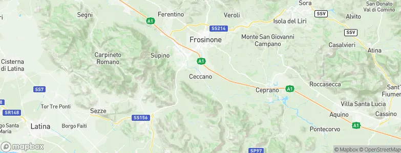 Ceccano, Italy Map