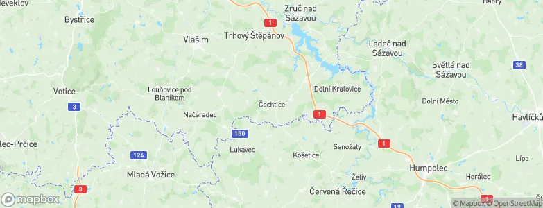 Čechtice, Czechia Map