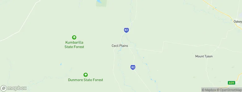Cecil Plains, Australia Map