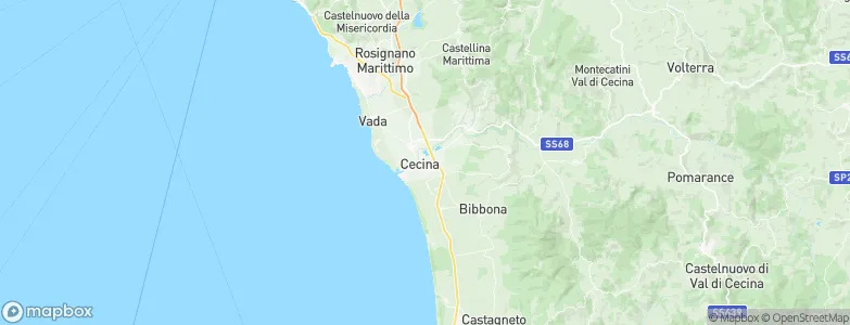 Cecina, Italy Map