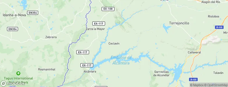 Ceclavín, Spain Map