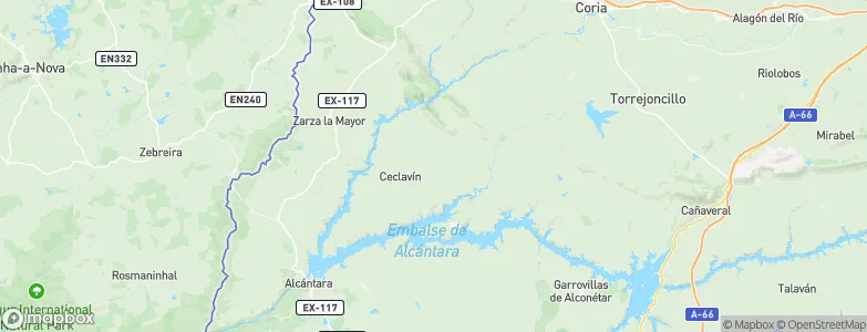 Ceclavín, Spain Map