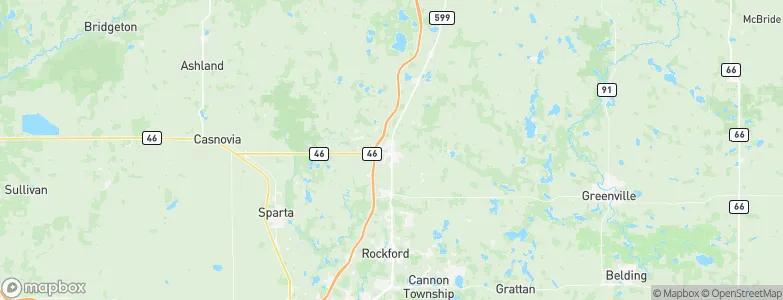 Cedar Springs, United States Map