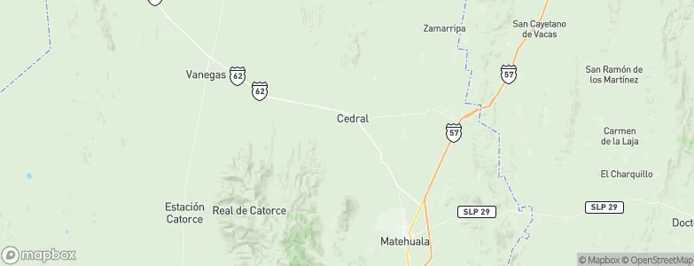 Cedral, Mexico Map