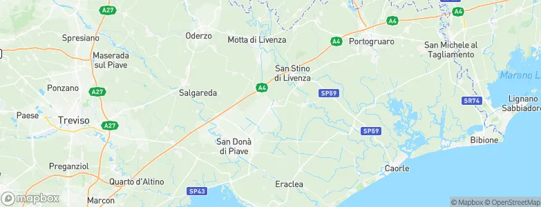 Ceggia, Italy Map