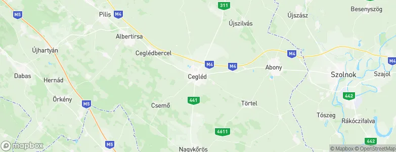 Cegléd, Hungary Map