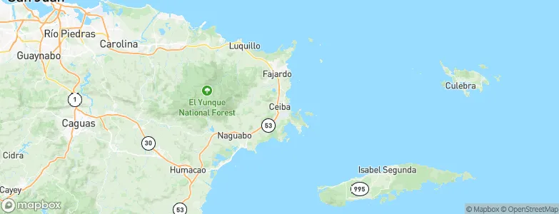 Ceiba, Puerto Rico Map