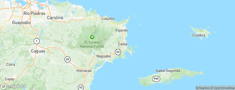 Ceiba, Puerto Rico Map