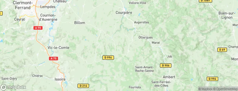 Ceilloux, France Map