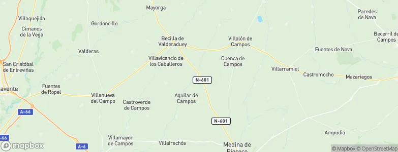 Ceinos de Campos, Spain Map