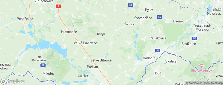 Čejkovice, Czechia Map
