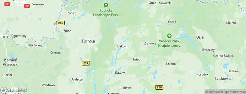Cekcyn, Poland Map