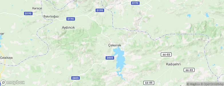 Çekerek, Turkey Map