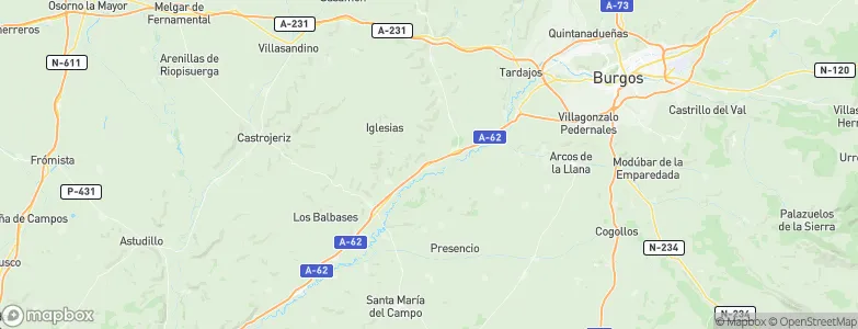 Celada del Camino, Spain Map
