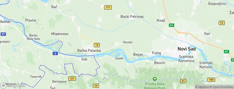 Čelarevo, Serbia Map