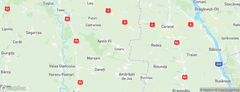 Celaru, Romania Map