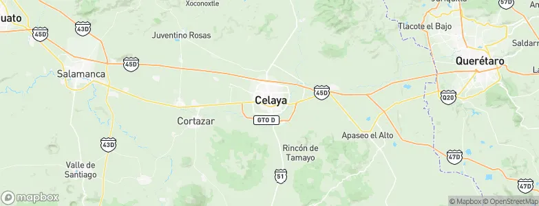 Celaya, Mexico Map