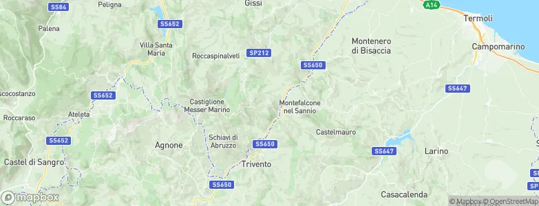 Celenza sul Trigno, Italy Map