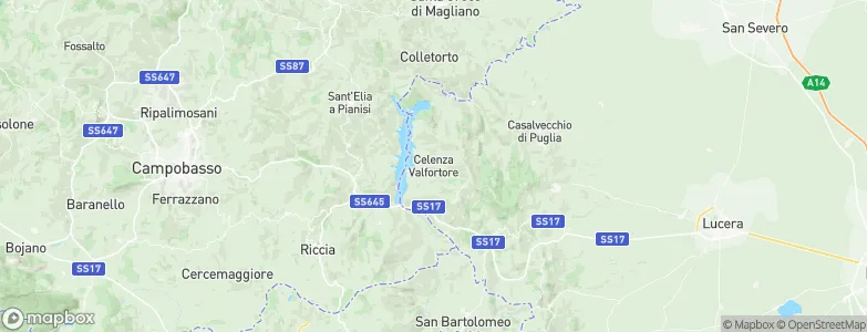 Celenza Valfortore, Italy Map