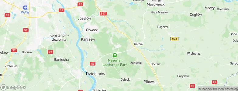 Celestynów, Poland Map