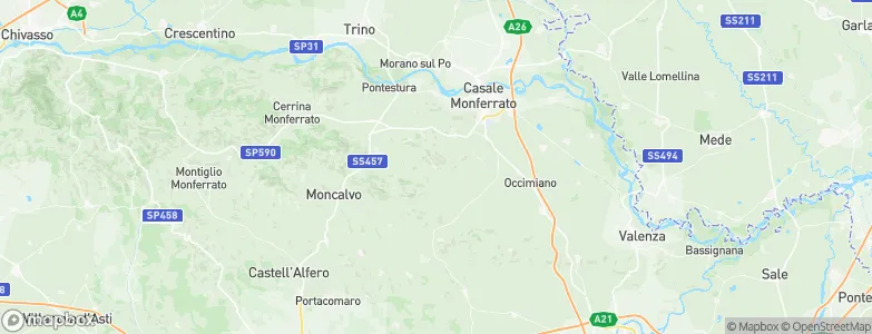 Cella Monte, Italy Map