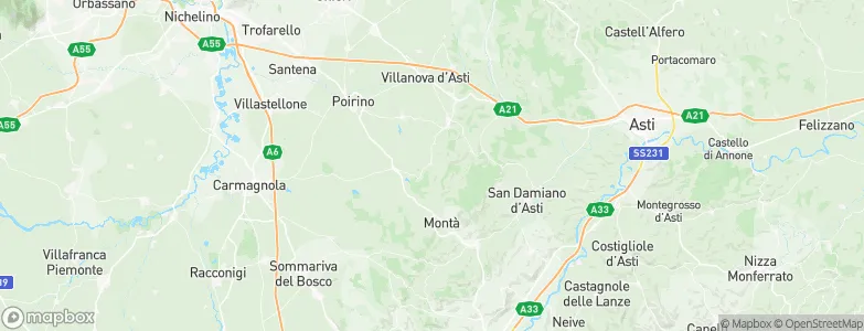 Cellarengo, Italy Map