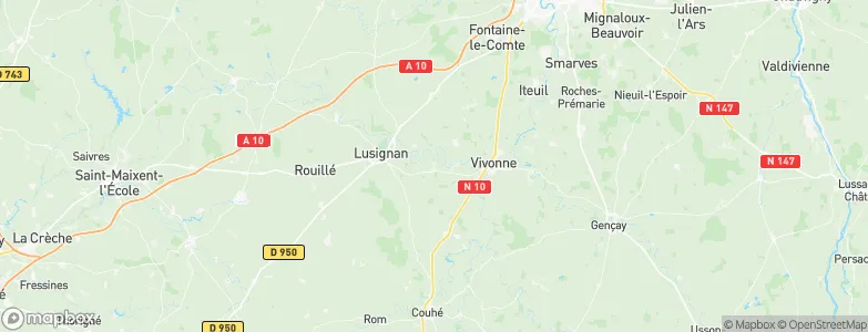 Celle-Lévescault, France Map